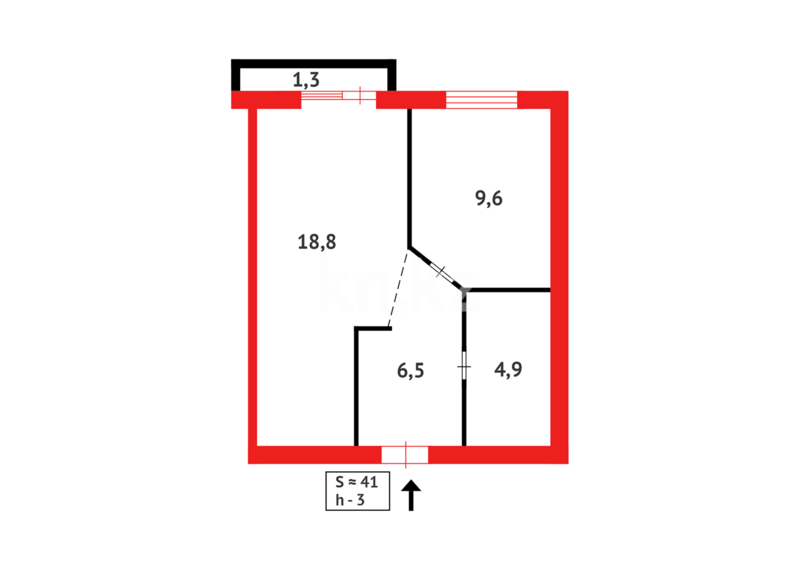 Продажа 1-комнатной квартиры, 41 м² - Продажа однокомнатных квартир на Юго-Востоке Караганды - страница 6 фото 17 из 17