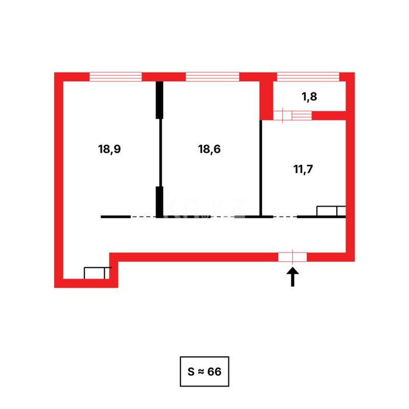 Продажа 2-комнатной квартиры, 65.88 м² - Продажа двухкомнатных квартир от собственников в Астане - страница 156 фото 2 из 2