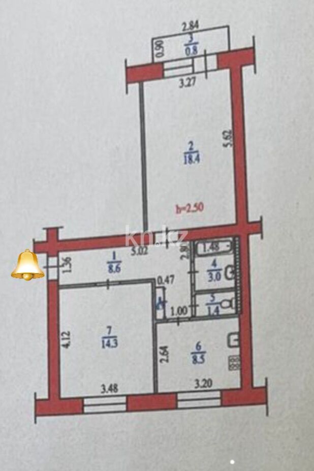 Продажа 2-комнатной квартиры, 57 м² - Продажа двухкомнатных квартир в кирпичном доме в Алматы - страница 20 фото 27 из 31