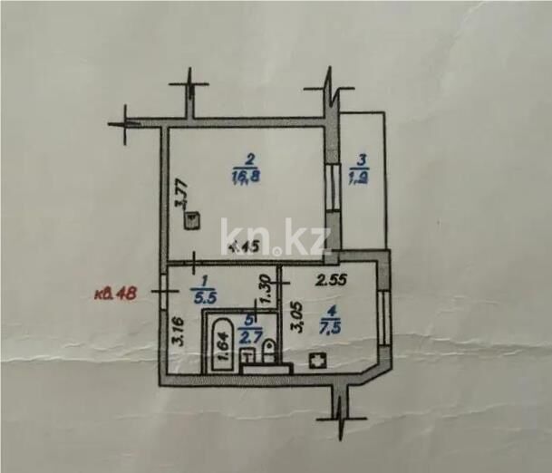 Продажа 1-комнатной квартиры, 34.4 м² - Продажа однокомнатных квартир в Алатауском р-не Алматы - страница 2 фото 4 из 4
