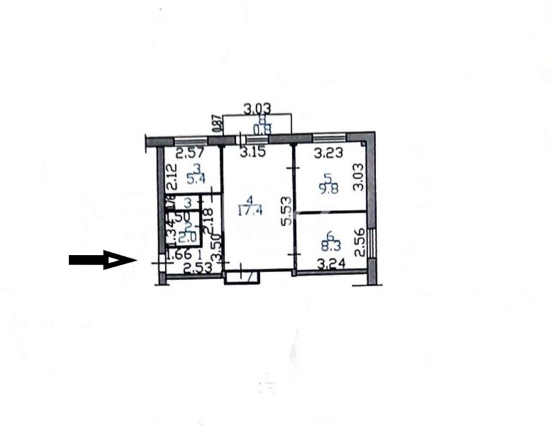 Продажа 3-комнатной квартиры, 51 м² - Продажа недвижимости в Усть-Каменогорске - страница 3 фото 12 из 12