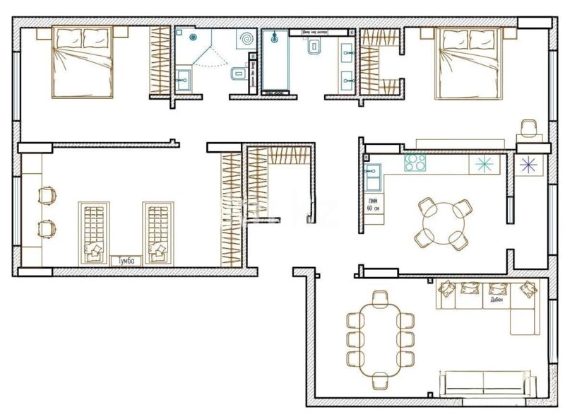 Продажа 4-комнатной квартиры, 125 м² - Продажа четырехкомнатных квартир в блочном доме в Казахстане - страница 11 фото 7 из 7