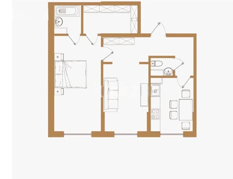 Продажа 3-комнатной квартиры, 65.8 м² - Продажа трехкомнатных квартир в Турксибском р-не Алматы - страница 7 фото 1 из 1
