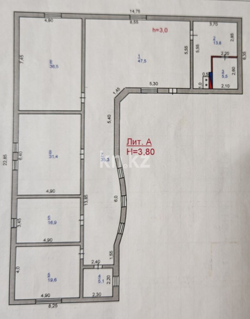 Продажа 3-комнатного дома, 211 м² - Продажа домов, коттеджей в Павлодаре фото 1 из 1