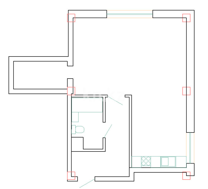 Аренда 1-комнатной квартиры, 50 м² - Аренда квартир помесячно в Алматы фото 8 из 8