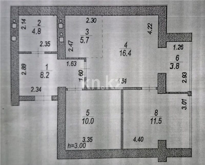 Продажа 2-комнатной квартиры, 61 м² - Продажа двухкомнатных квартир в Астане - страница 78 фото 1 из 1
