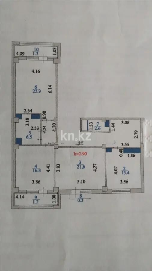 Продажа 3-комнатной квартиры, 106 м² - Продажа трехкомнатных квартир в монолитно-каркасном доме в Казахстане - страница 98 фото 3 из 3