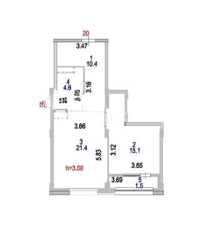 Продажа 2-комнатной квартиры, 53 м² - Продажа двухкомнатных квартир в р-не Сарайшык Астаны - страница 21 фото 6 из 6