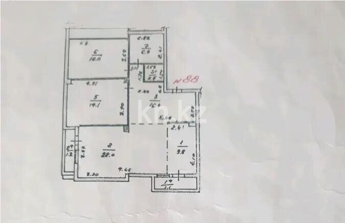 Продажа 3-комнатной квартиры, 102.9 м² - Продажа  трехкомнатных квартир в новостройках Алматы - страница 2 фото 4 из 4
