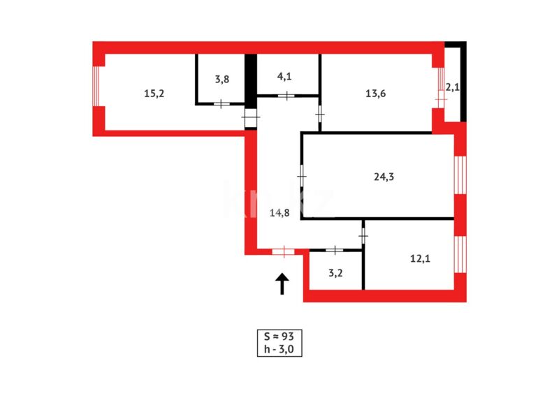 Продажа 3-комнатной квартиры, 93 м² - Продажа квартир в Казахстане - страница 220 фото 22 из 22