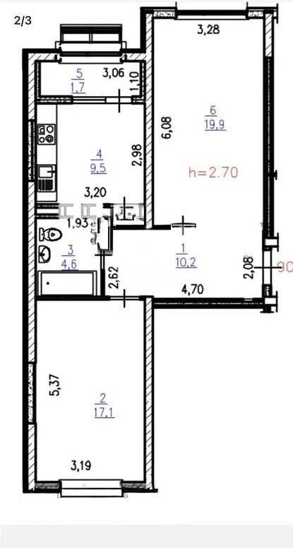 Продажа 2-комнатной квартиры, 65 м² - Продажа двухкомнатных квартир от собственников в Алматы - страница 18 фото 1 из 1