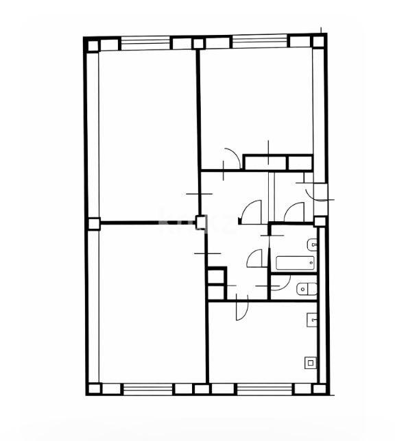 Продажа 3-комнатной квартиры, 84.7 м² - Продажа трехкомнатных квартир в кирпичном доме в Казахстане - страница 91 фото 2 из 7