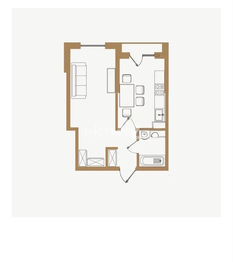 Продажа 1-комнатной квартиры, 38 м² - Продажа однокомнатных квартир в Турксибском р-не Алматы - страница 16 фото 1 из 1