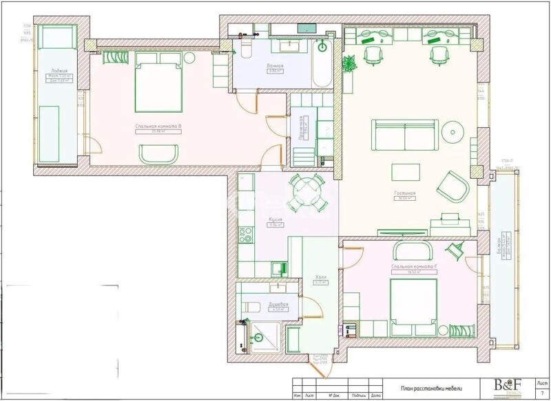 Продажа 3-комнатной квартиры, 117 м² - Продажа трехкомнатных квартир в Казахстане - страница 7 фото 7 из 7