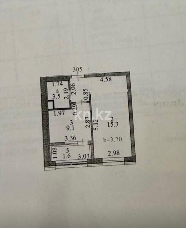 Продажа 2-комнатной квартиры, 38 м² - Продажа офисных и торговых помещений в Атырау фото 9 из 9