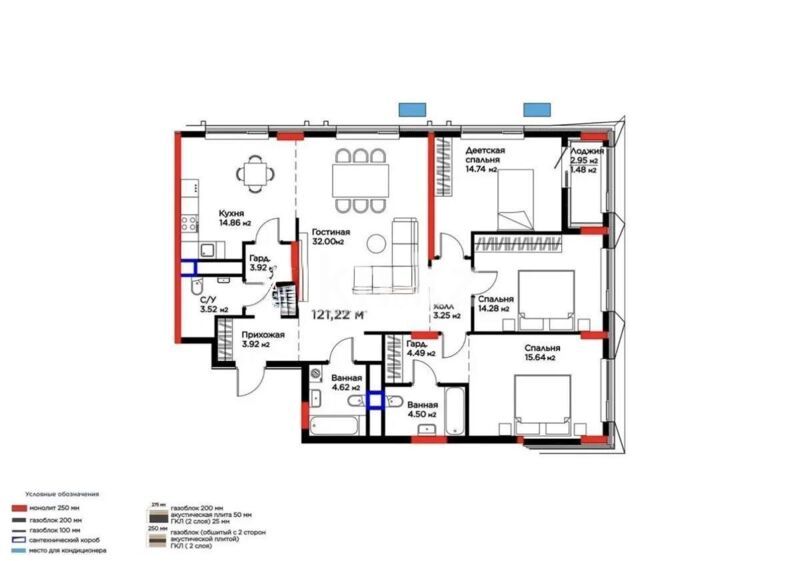 Продажа 4-комнатной квартиры, 122 м² - Продажа квартир в новостройках Астаны - страница 59 фото 1 из 1