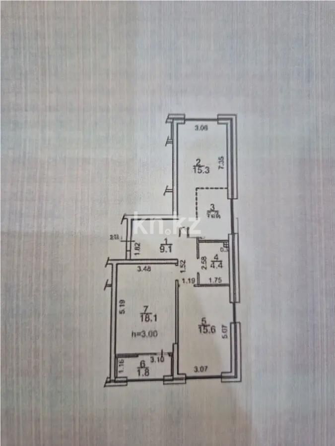 Продажа 3-комнатной квартиры, 71 м² - Продажа  трехкомнатных квартир в новостройках Алматы - страница 7 фото 1 из 1