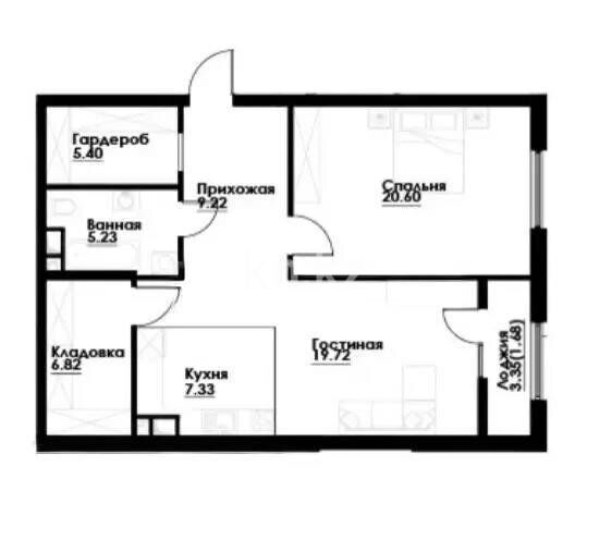 Продажа 3-комнатной квартиры, 76 м² - Продажа квартир в монолитно-каркасном доме в Алматы - страница 186 фото 2 из 2