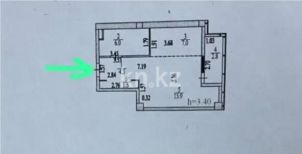 Продажа 1-комнатной квартиры, 37.5 м² - Продажа квартир в монолитно-каркасном доме в Астане - страница 28 фото 1 из 1