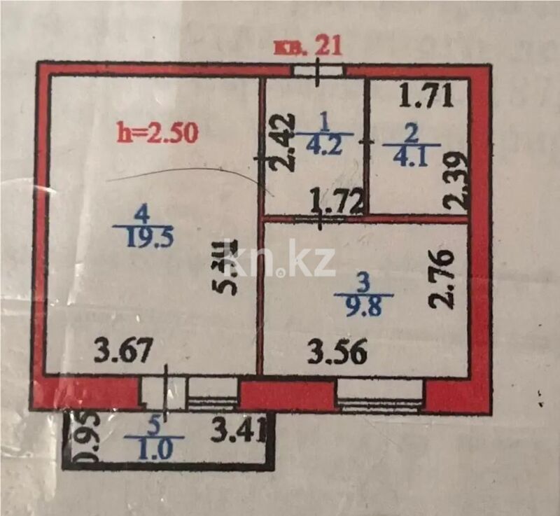 Продажа 1-комнатной квартиры, 39 м² - Продажа однокомнатных квартир в р-не Сарыарка Астаны - страница 22 фото 1 из 1