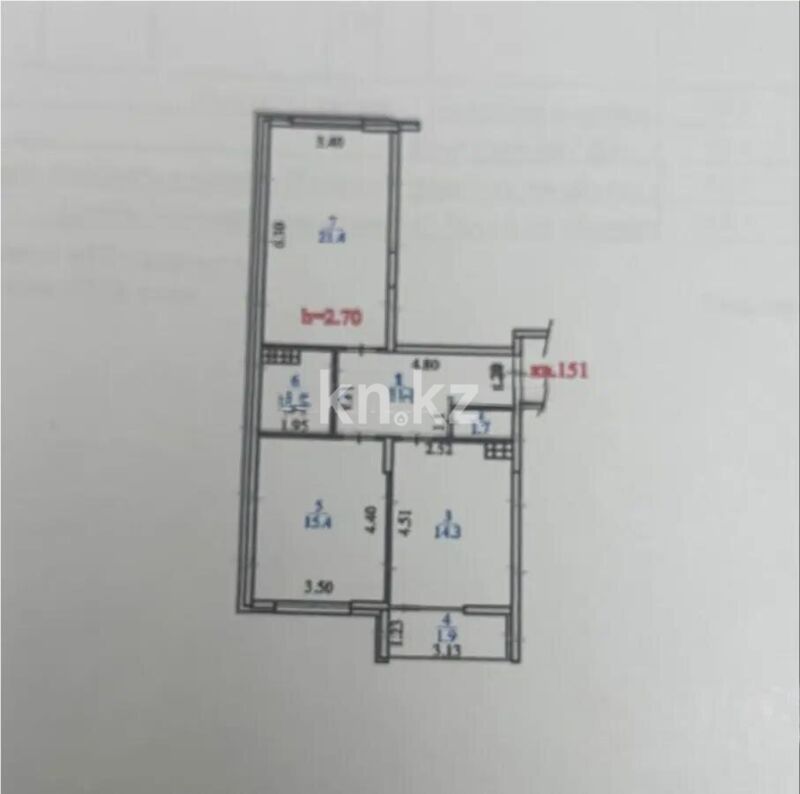 Продажа 2-комнатной квартиры, 68.4 м² - Продажа квартир в монолитно-каркасном доме в Казахстане - страница 41 фото 8 из 8