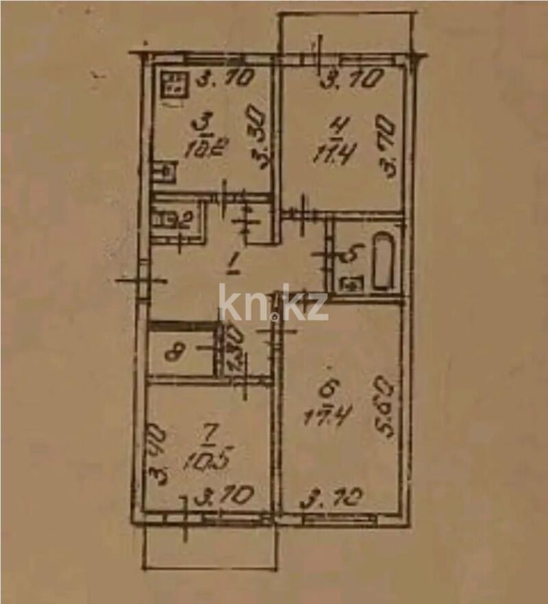 Продажа 3-комнатной квартиры, 70 м² - Продажа трехкомнатных квартир в Алатауском р-не Алматы - страница 15 фото 1 из 1