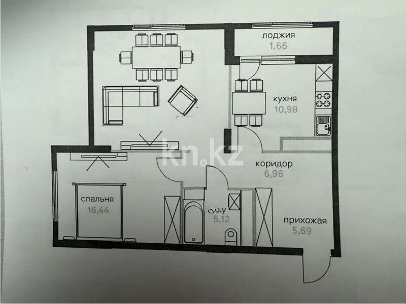 Продажа 2-комнатной квартиры, 70 м² - Продажа двухкомнатных квартир от собственников в Астане - страница 5 фото 1 из 2