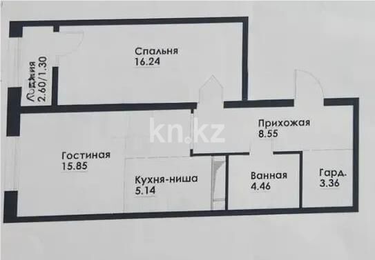 Продажа 2-комнатной квартиры, 55 м² - Продажа двухкомнатных квартир в Алатауском р-не Алматы - страница 18 фото 1 из 1