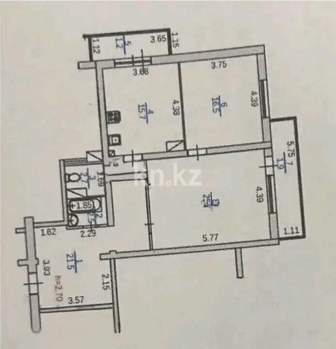 Продажа 2-комнатной квартиры, 87.4 м² - Продажа квартир в новостройках Алматы без посредников - страница 7 фото 4 из 4
