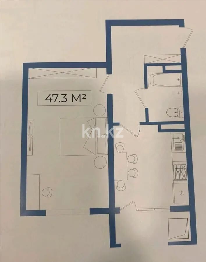 Продажа 1-комнатной квартиры, 48 м² - Продажа однокомнатных квартир в Турксибском р-не Алматы - страница 14 фото 1 из 1