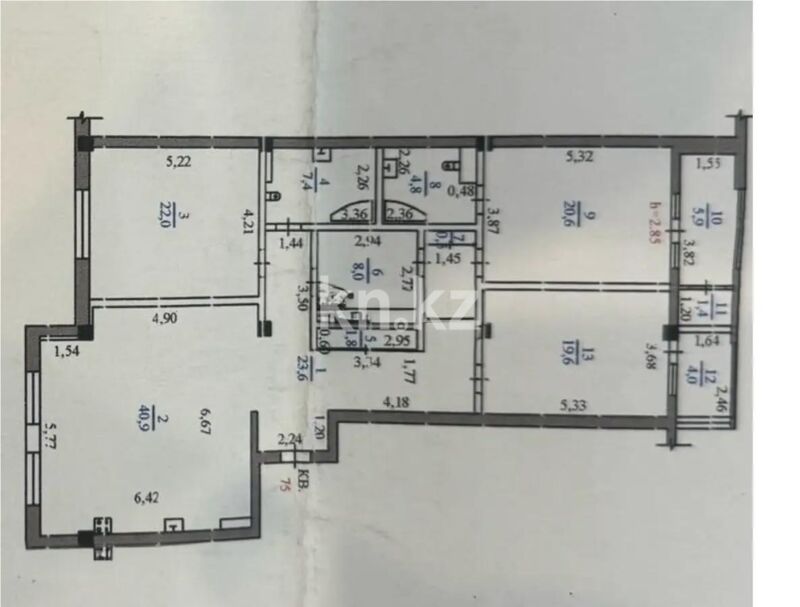 Продажа 4-комнатной квартиры, 160.5 м² - Продажа четырехкомнатных квартир от собственников в Алматы - страница 5 фото 7 из 7