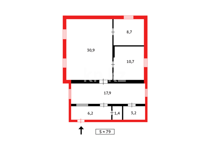 Продажа 4-комнатного дома, 79 м² - Продажа домов, коттеджей в Темиртау - страница 3 фото 18 из 18