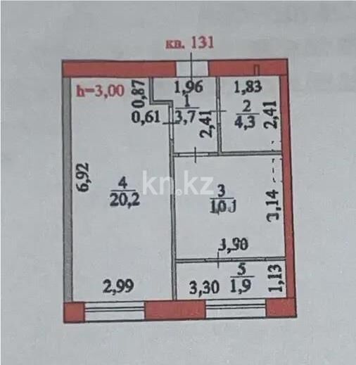 Продажа 1-комнатной квартиры, 40.2 м² - Продажа однокомнатных квартир в р-не Сарыарка Астаны - страница 16 фото 3 из 3