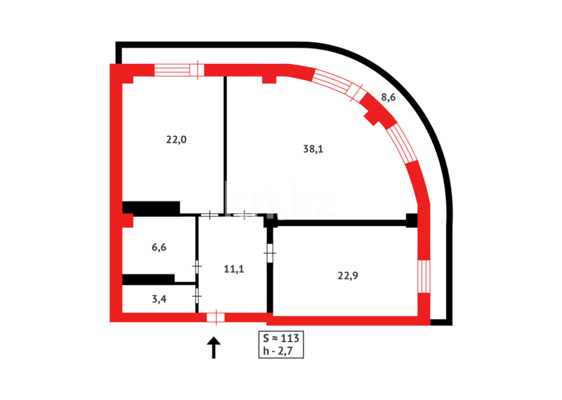 Продажа 2-комнатной квартиры, 112 м² - Продажа двухкомнатных квартир в кирпичном доме в Караганде - страница 27 фото 13 из 13