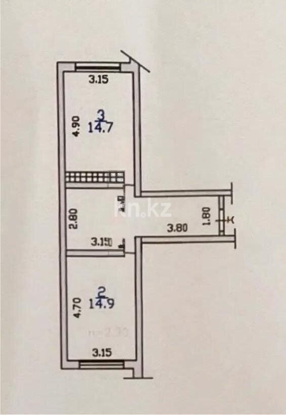 Продажа 1-комнатной квартиры, 46 м² - Продажа квартир в Казахстане - страница 110 фото 1 из 1