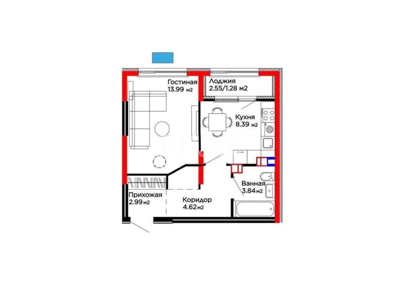 Продажа 1-комнатной квартиры, 35.11 м² - Продажа квартир в монолитно-каркасном доме в Алматы - страница 12 фото 1 из 1