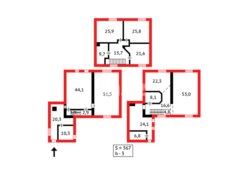 Продажа 4-комнатного дома, 367.4 м² - Продажа домов, коттеджей в Караганде - страница 4 фото 38 из 38