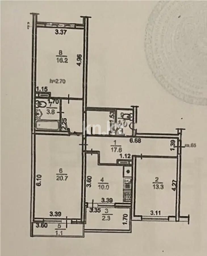 Продажа 3-комнатной квартиры, 86.7 м² - Продажа трехкомнатных квартир в Алатауском р-не Алматы - страница 9 фото 7 из 7