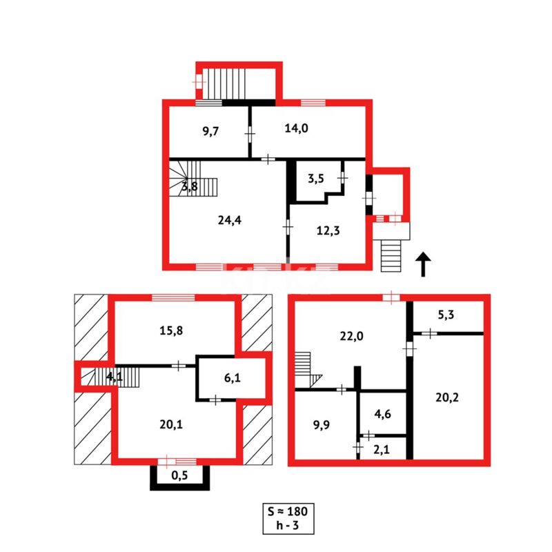 Продажа 4-комнатного дома, 180 м² - Продажа земельных участков в Темиртау фото 23 из 23