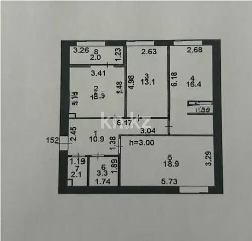 Продажа 3-комнатной квартиры, 79 м² - Продажа трехкомнатных квартир от собственников в Казахстане - страница 12 фото 3 из 3