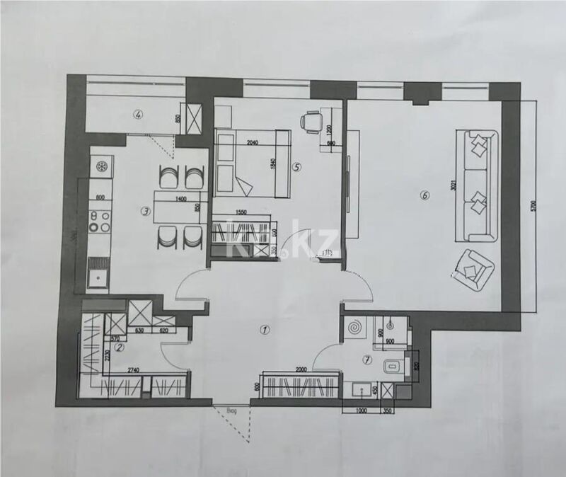 Продажа 2-комнатной квартиры, 75 м² - Продажа квартир в новостройках Астаны - страница 23 фото 5 из 5