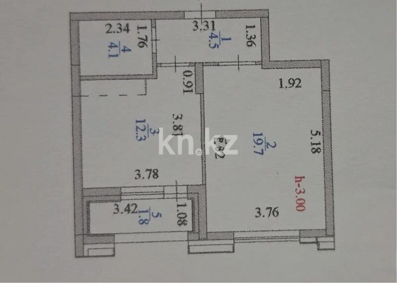 Продажа 1-комнатной квартиры, 40 м² - Продажа однокомнатных квартир в р-не Нура Астаны - страница 28 фото 6 из 6