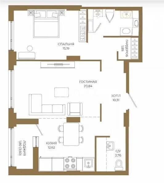 Продажа 2-комнатной квартиры, 71 м² - Продажа двухкомнатных квартир в р-не Есиль Астаны - страница 26 фото 2 из 2