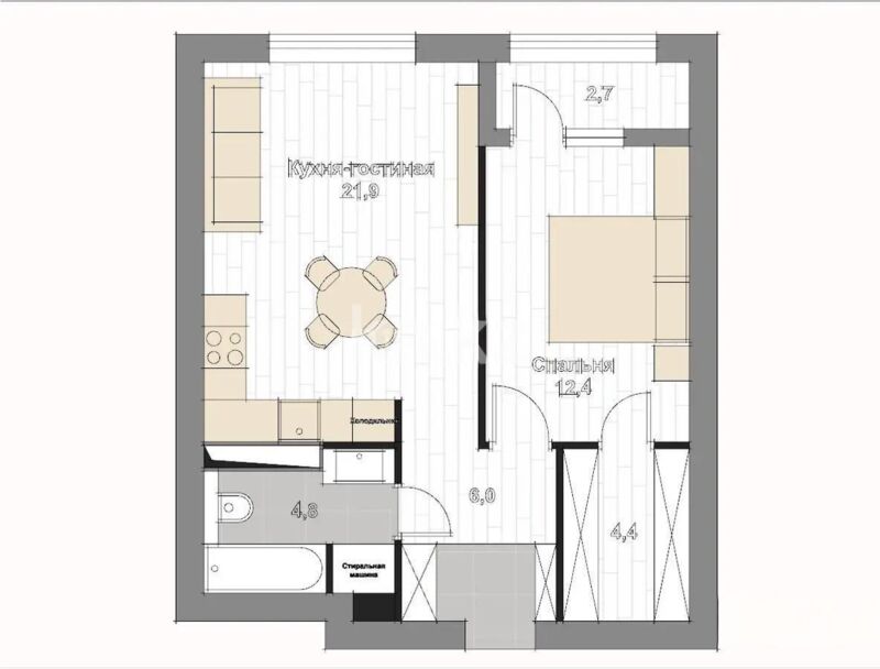 Продажа 2-комнатной квартиры, 51 м² - Продажа двухкомнатных квартир в Турксибском р-не Алматы - страница 18 фото 3 из 3