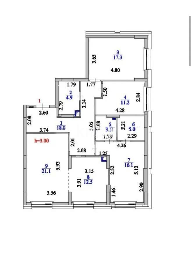Продажа 4-комнатной квартиры, 115 м² - Продажа четырехкомнатных квартир в монолитно-каркасном доме в Казахстане - страница 24 фото 1 из 1