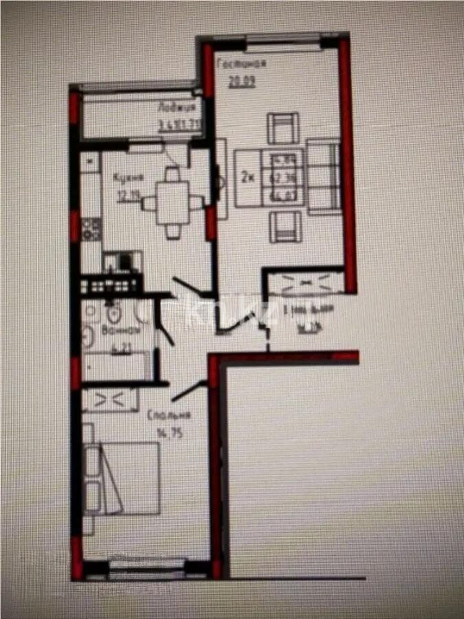 Продажа 2-комнатной квартиры, 64.07 м² - Продажа квартир в Астане - страница 43 фото 1 из 1