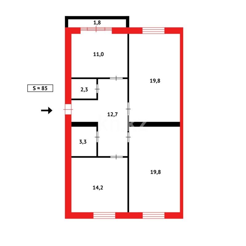 Продажа 3-комнатной квартиры, 85 м² - Продажа квартир в Казахстане - страница 174 фото 27 из 27