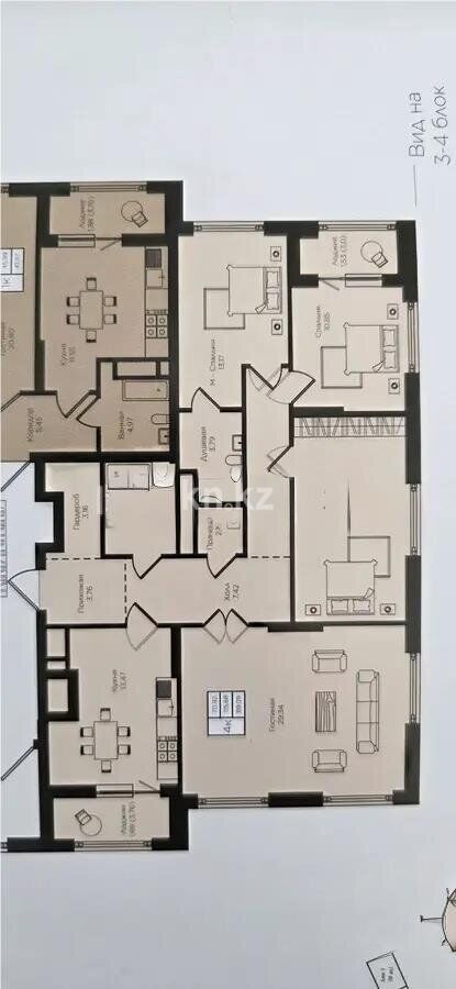 Продажа 4-комнатной квартиры, 120 м² - Продажа четырехкомнатных квартир в кирпичном доме в Казахстане - страница 2 фото 1 из 1