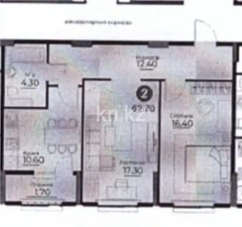 Продажа 2-комнатной квартиры, 63 м² - Продажа квартир в блочном доме в Казахстане - страница 49 фото 1 из 1
