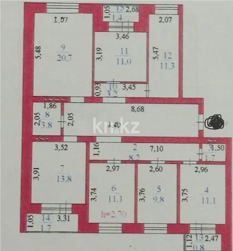 Продажа 5-комнатной квартиры, 128.5 м² - Продажа пятикомнатных и более квартир от собственников в Астане фото 12 из 12